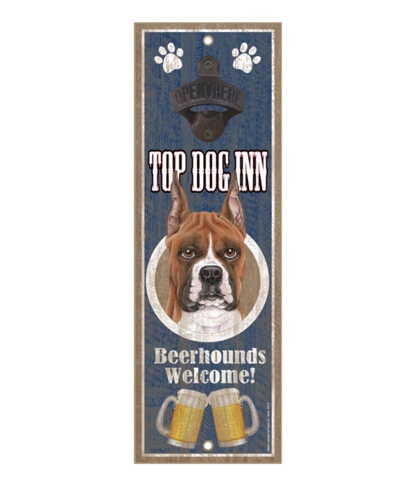 Top Dog Inn Beerhounds Welcome! Boxer