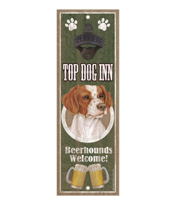 Top Dog Inn Beerhounds Welcome! Brittany