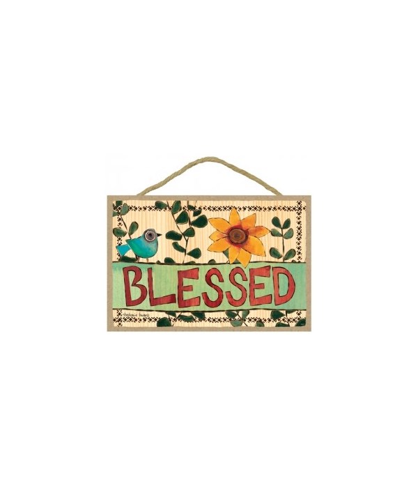 Blessed 7 x 10.5 sign