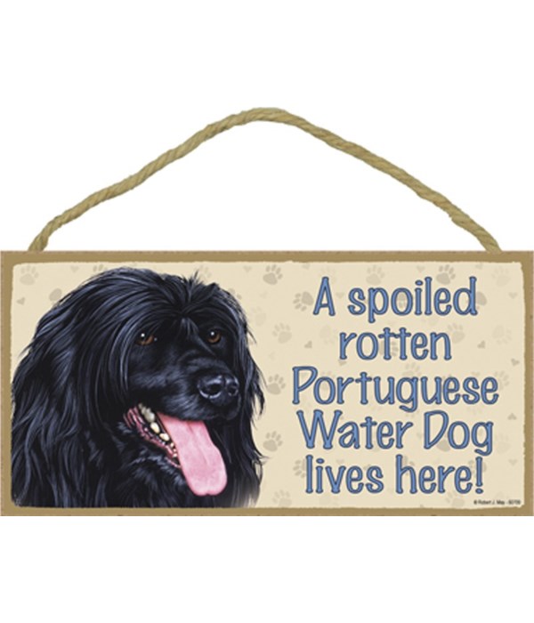 Portuguese Water Dog Spoiled 5x10