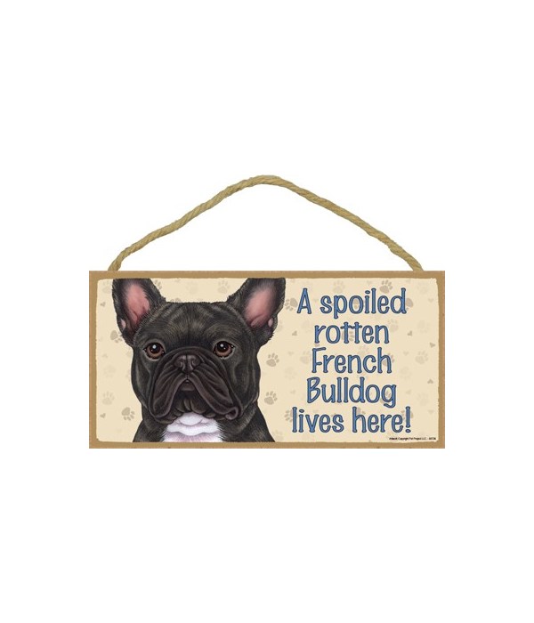 French Bulldog (Brindle) Spoiled 5x10