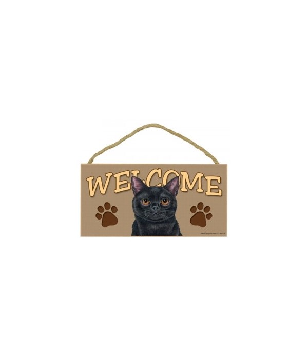 Welcome Black Cat 5x10