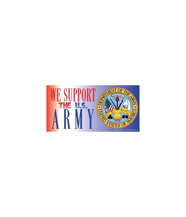 We support the U.S. Army (with picture o