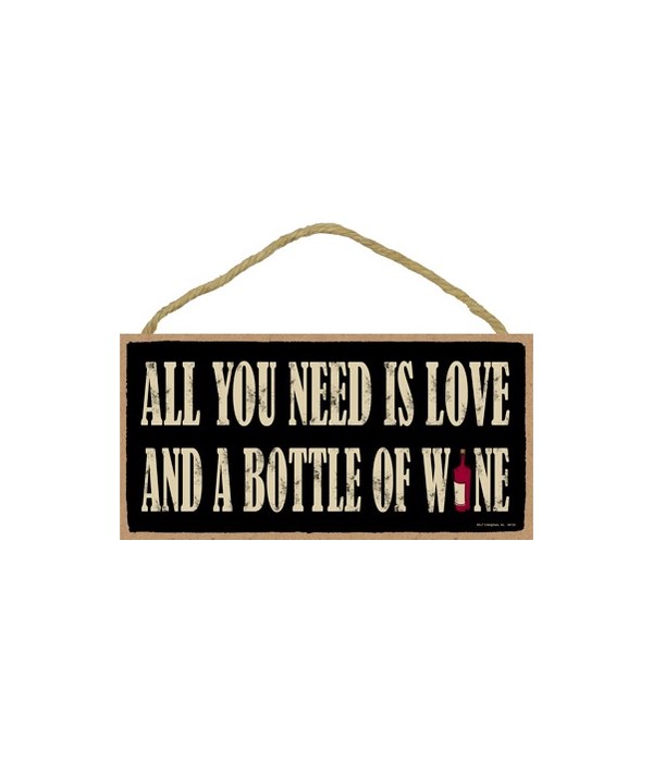 All you need is loveÃ¢â‚¬Â¦ And a bottle of Wi