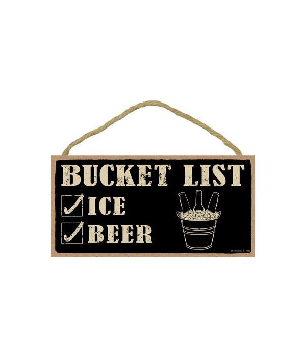 Bucket list (ice & beer) 5x10