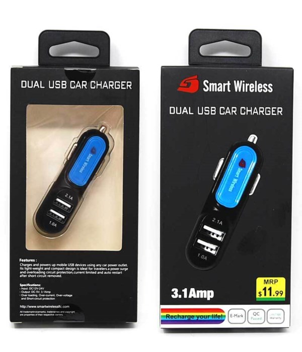 Car Charger Dual USB - 3.1A