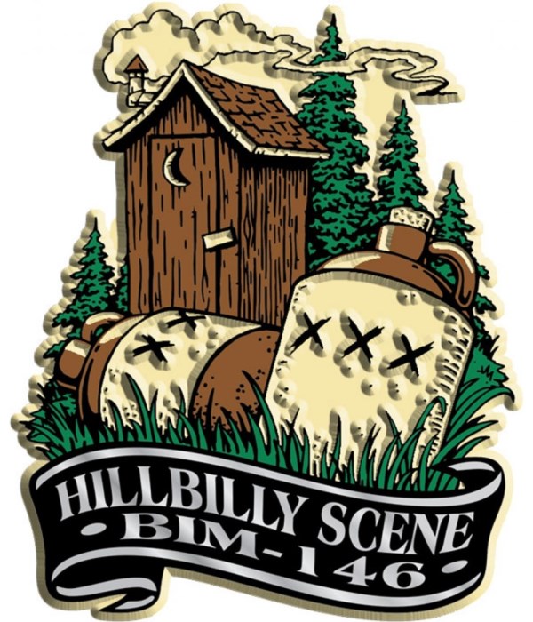 Banner hillbilly imprint magnet