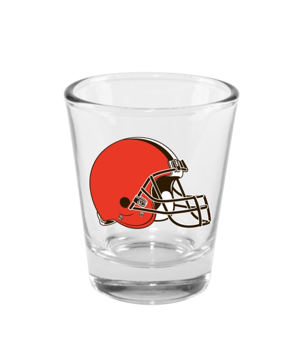 CLEAR SHOT GLASS - CLEV BROWNS