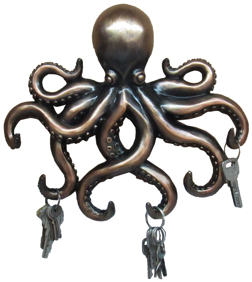 11" Octopus Key Holder 8PC waterlife Creemers Enterprise LLC