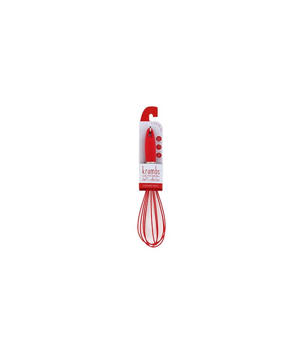 Red Silicone Wisk 6PC