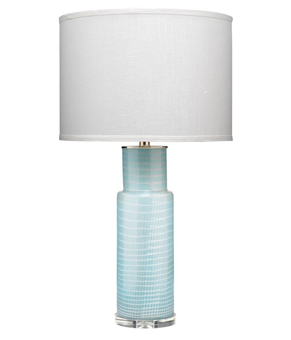 Atwater Blue Glass Table Lamp