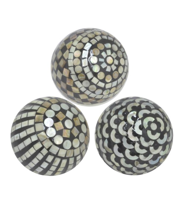 Ceramic Ball Mop Inlay, Assorted, Black