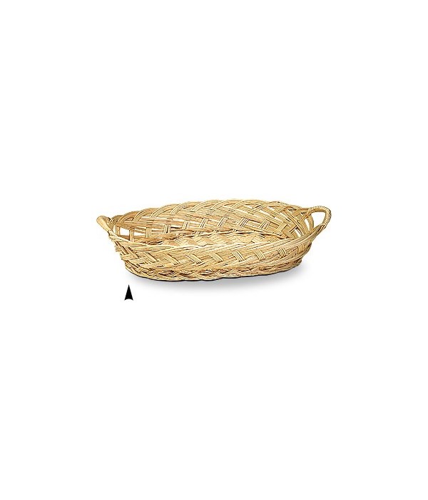 3/102-192 OVAL WILLOW TRAY WITH WILLOW HANDLE CS. PK.: 35