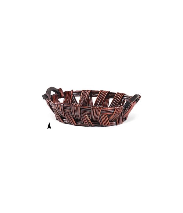 3/20309 OVAL STAINED WILLOW TRAY CS. PK.: 20