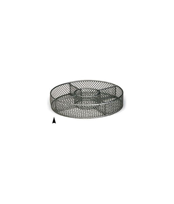 3/242/8M 8 ROUND METAL TRAY W/5 SECTIONS CS. PK.: 60