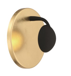Aurora Wall Sconce in Gold Plated/Black