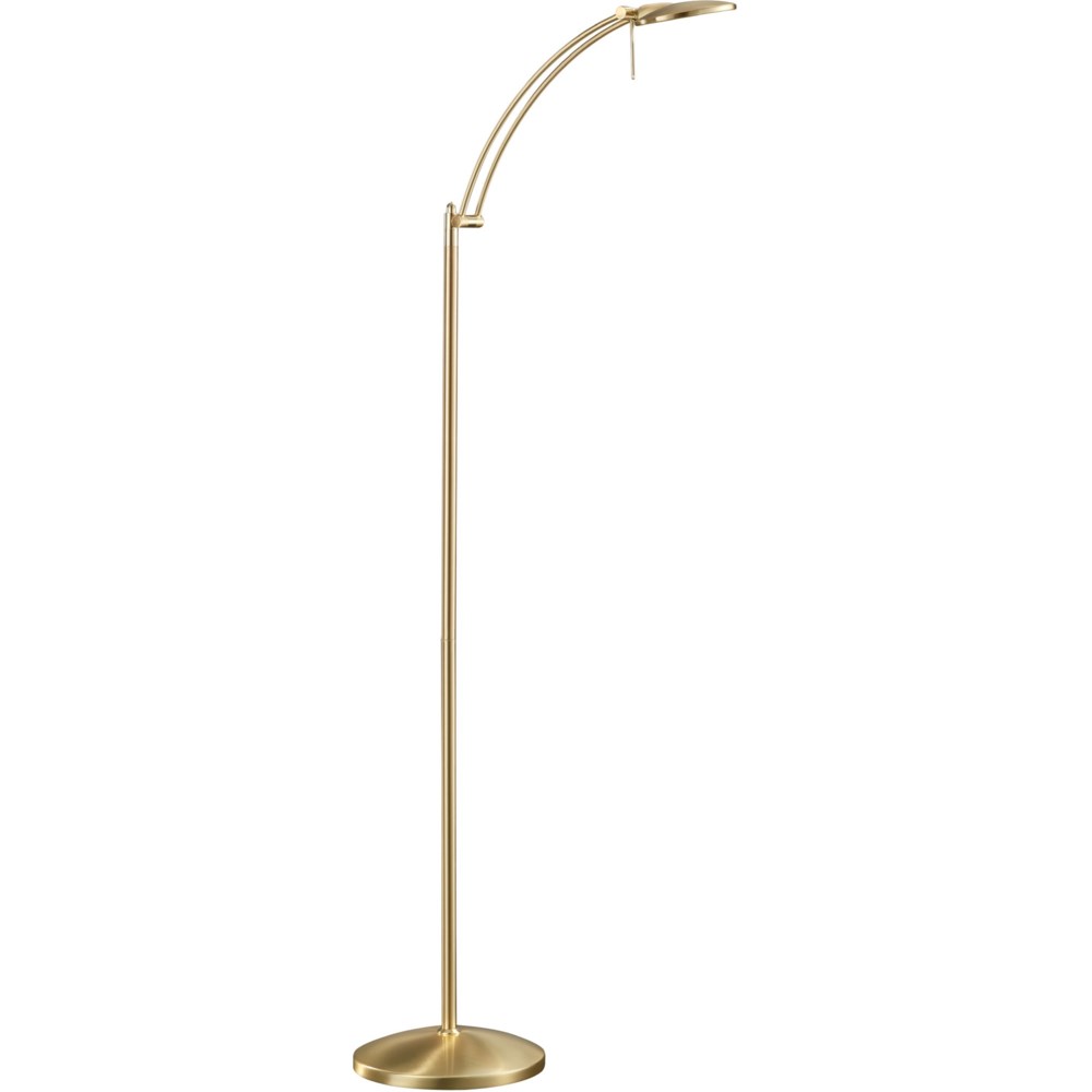 Dessau Arch Floor Lamp in Satin Brass