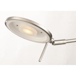 Dessau Turbo Swing-Arm Floor Lamp in Satin Nickel