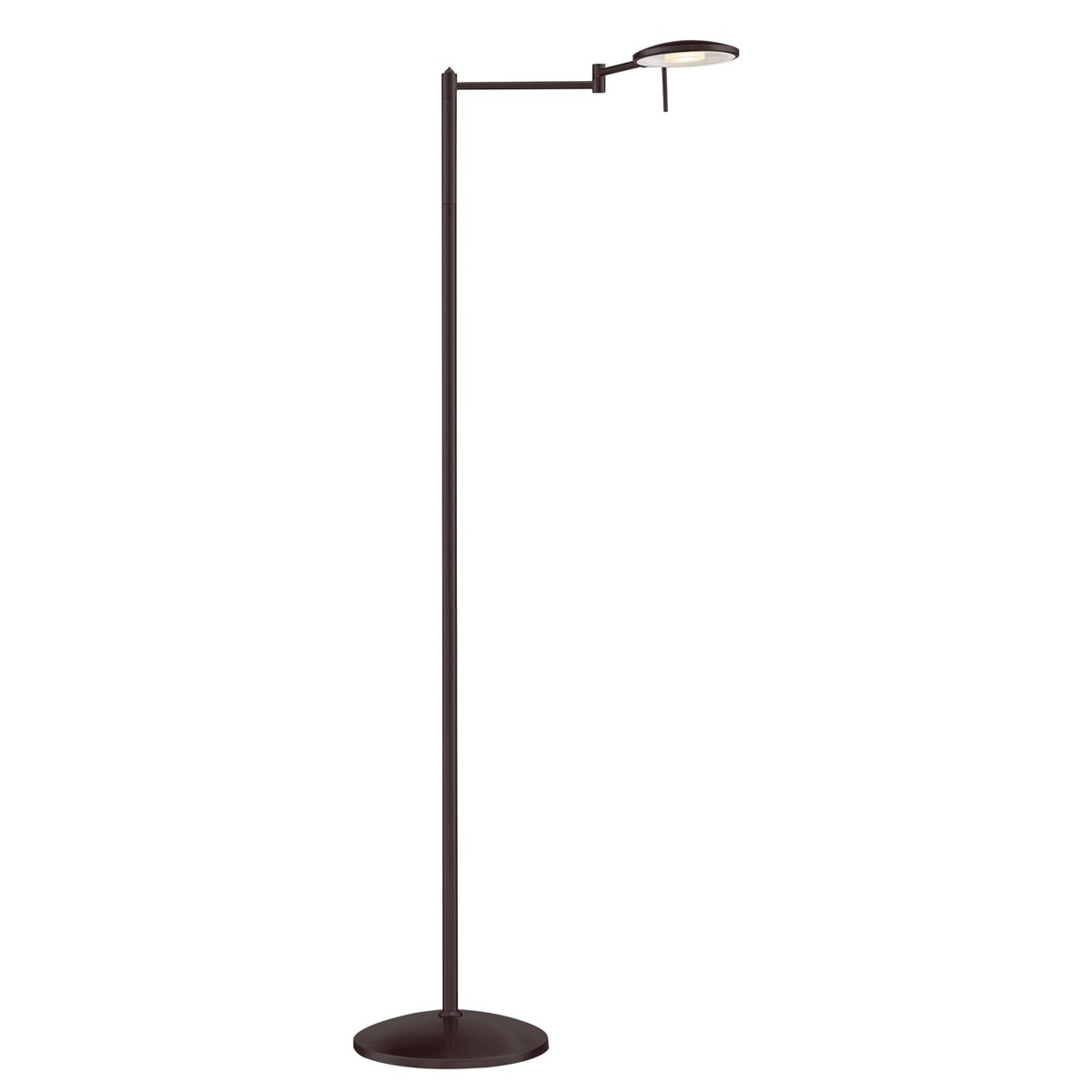 Dessau Turbo Swing-Arm Floor Lamp in Bronze