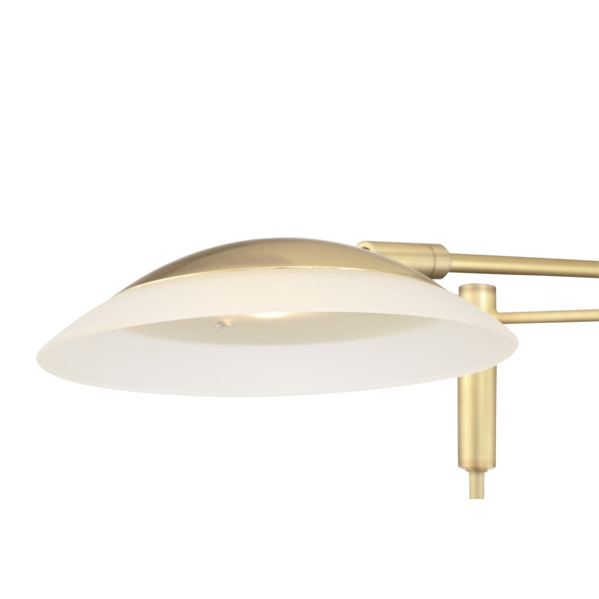 Meran Turbo Floor Lamp in Satin Brass