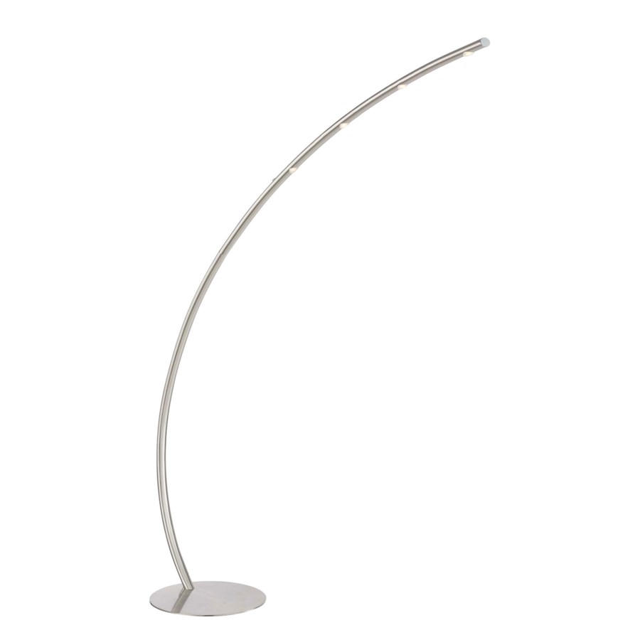 Columbus Floor Lamp in Satin Nickel - floor lamps ...