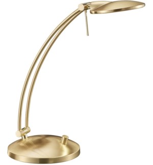Dessau Arch Desk Lamp in Satin Brass
