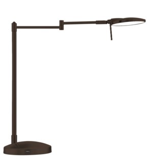 Dessau Turbo Swing-Arm Lamp with USB in Museum Black