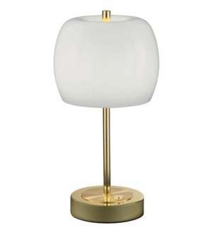 Pear Small Table Lamp in Polished Brass