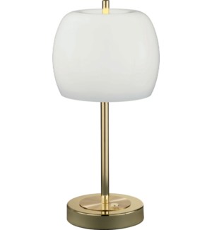 Pear Table Lamp in Polished Brass