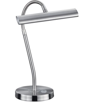 Curtis Desk Lamp in Satin Nickel