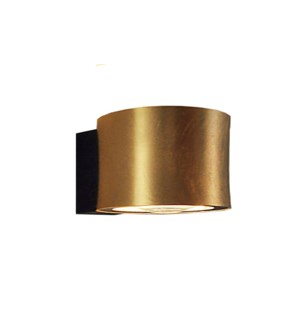 Impulse Wall Sconce in Gold Leaf with Black