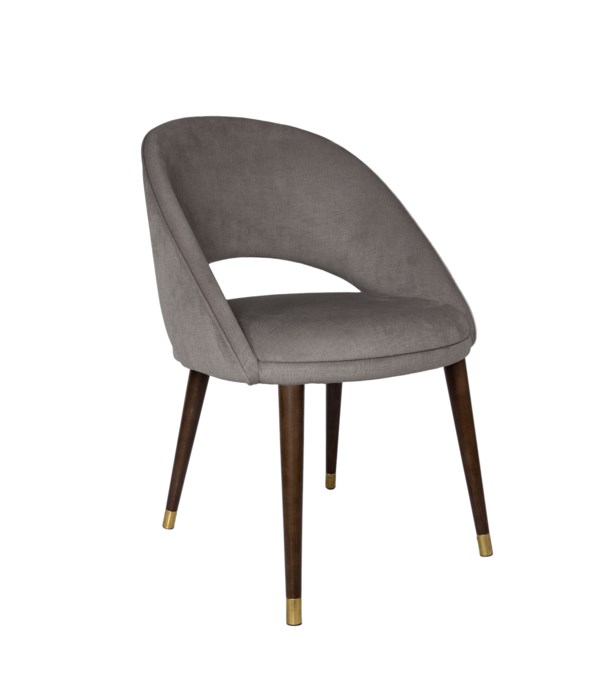 Bend Diningchair With Brown Legs&Aspen Fabric