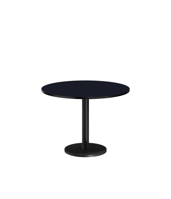 Marais Low Dining Table - Hpl Black Edge, Dark Blue Top