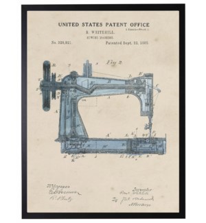 Watercolor sewing machine patent