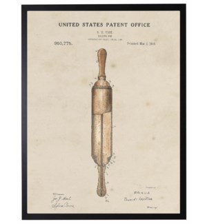Watercolor Patent Rolling Pin