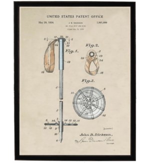 Watercolor Ski pole patent
