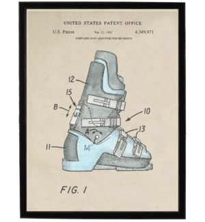 Watercolor Ski boot patent