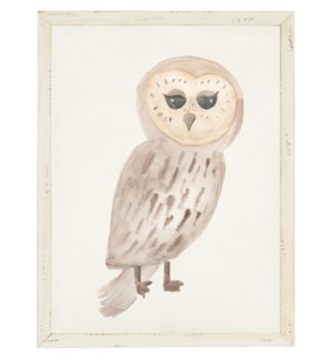 Light brown owl w/ tan face