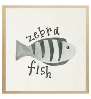 Nautical Alphabet Z Zebra Fish