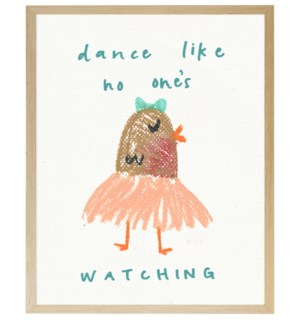 Dance bird with tutu in pastels