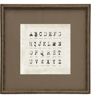 Matted Antique Font ABC Uppercase 1