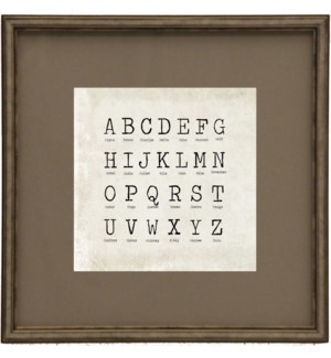 Matted Antique Font ABC Uppercase 2