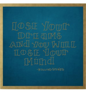 Rolling Stones hand lettered quote