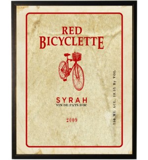 Red Bicyclette wine label