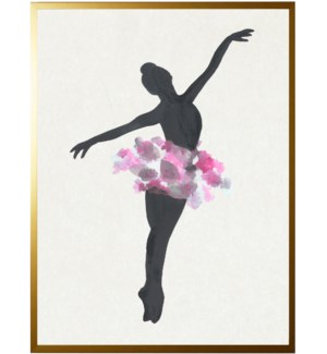 Watercolor and tissue Ballerina A