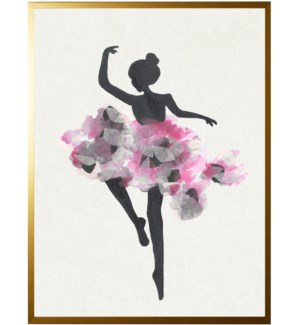 Watercolor and tissue Ballerina B