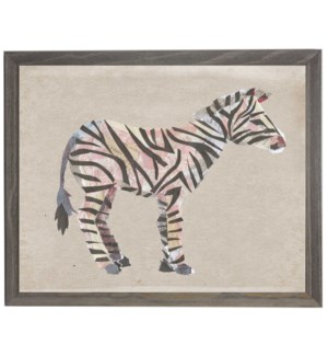 Torn paper zebra