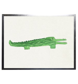 Watercolor alligator