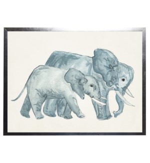 Watercolor elephants