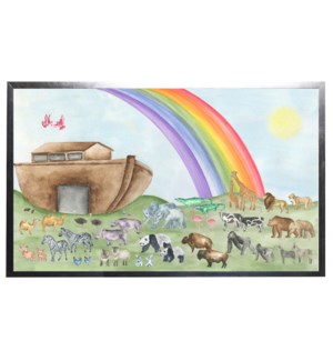 Watercolor Noah's Ark scene